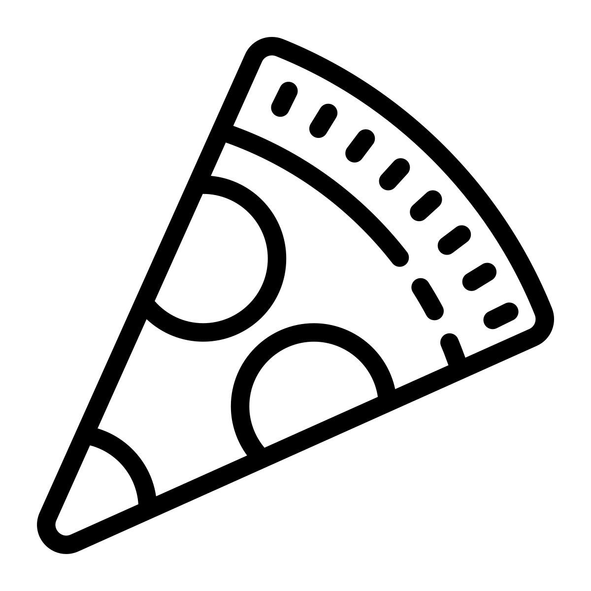 cute outline style alimentation fast food street food 10 icon