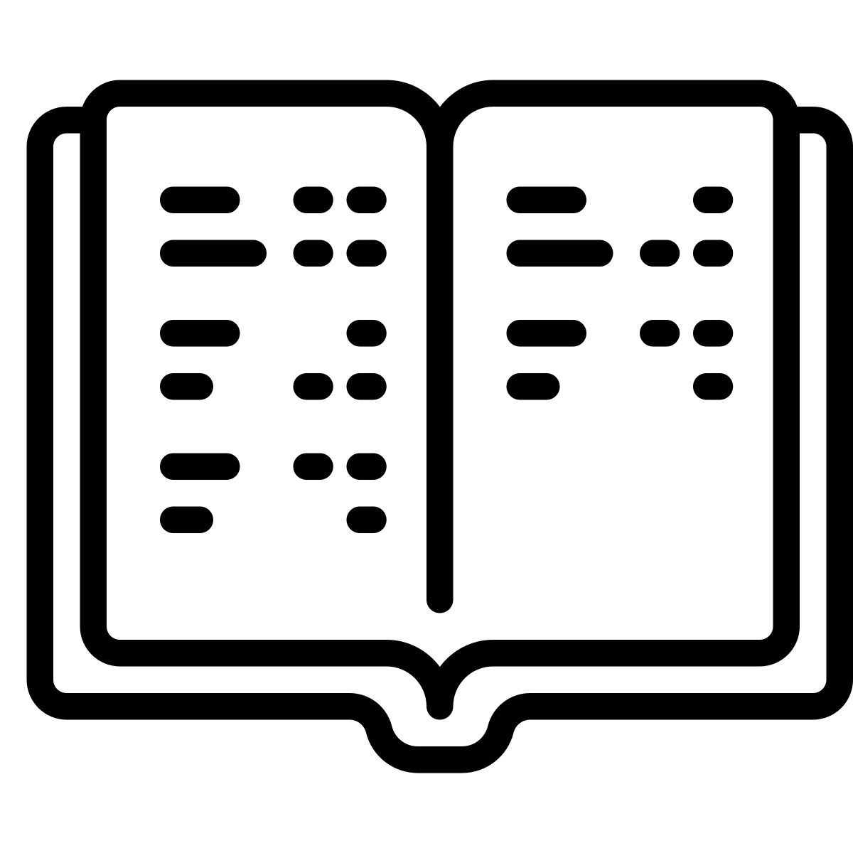 cute outline style 저장 도서 icon