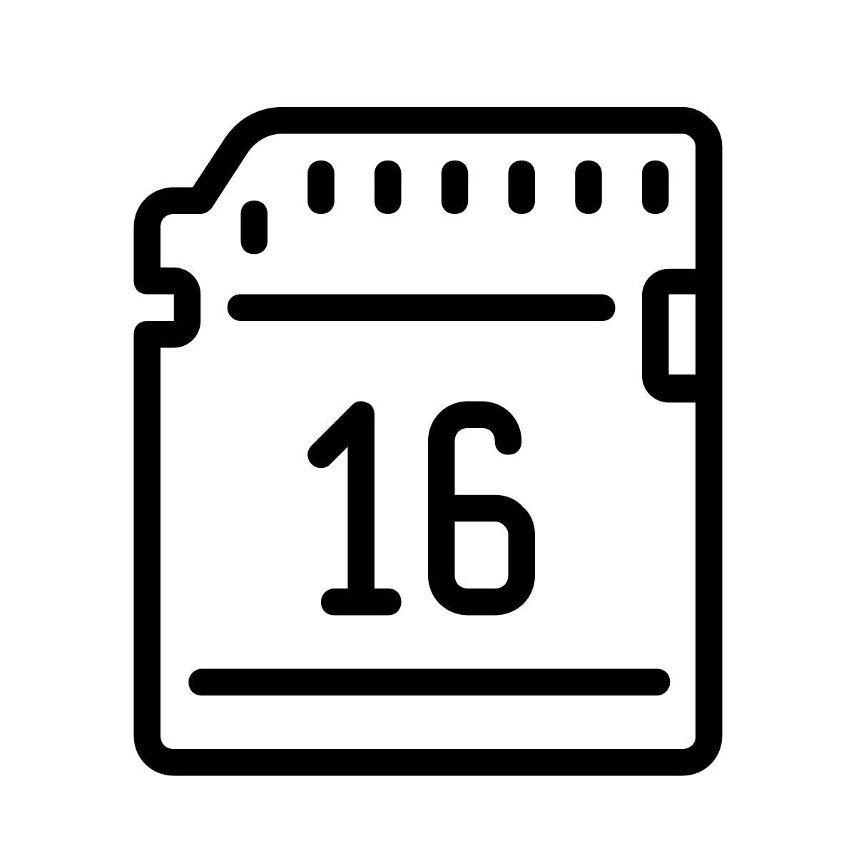 cute outline style sd icon