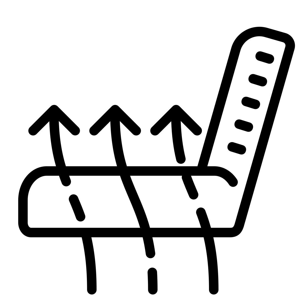 cute outline style sitzheizung icon