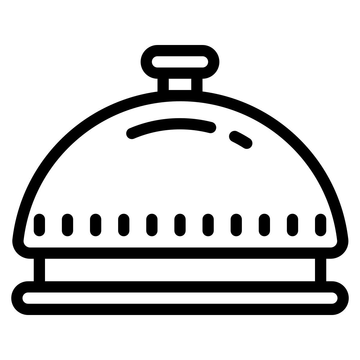 cute outline style 服务铃 icon