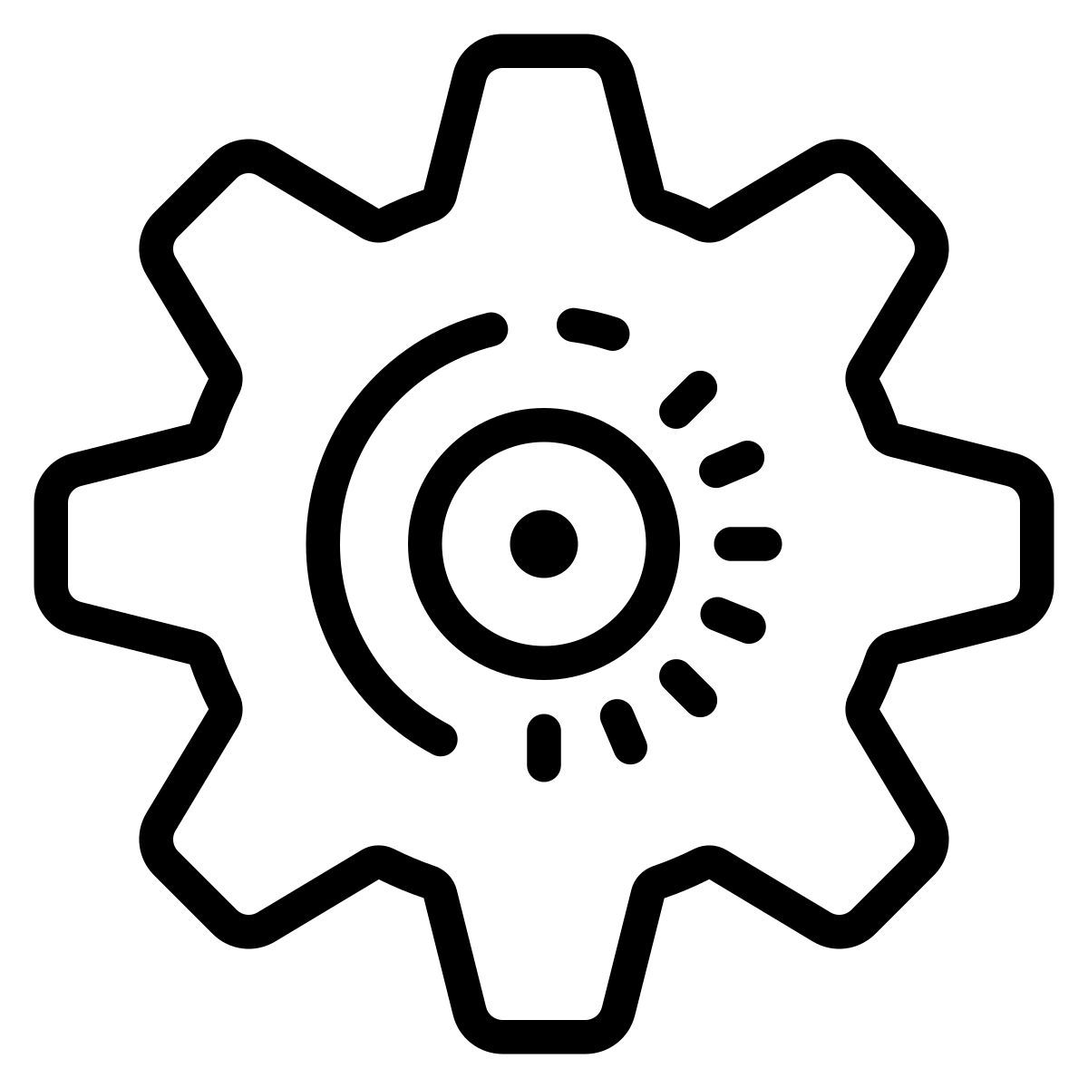 cute outline style paramètres icon