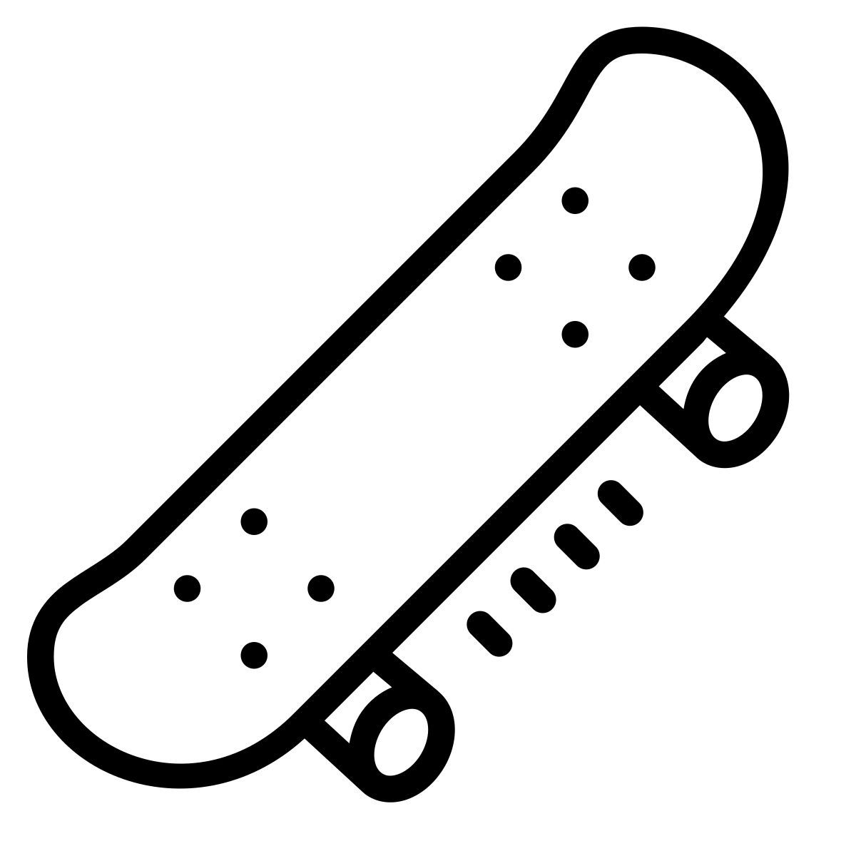 cute outline style patinar icon