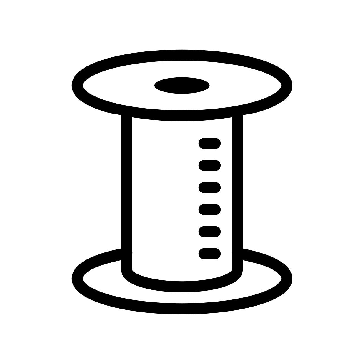 cute outline style bobina icon