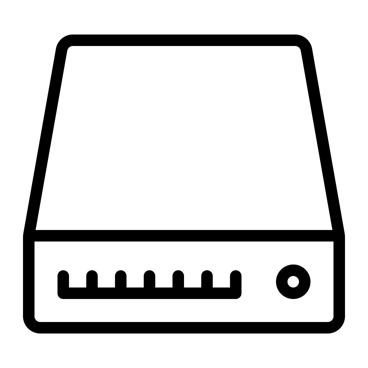 cute outline style ssd icon