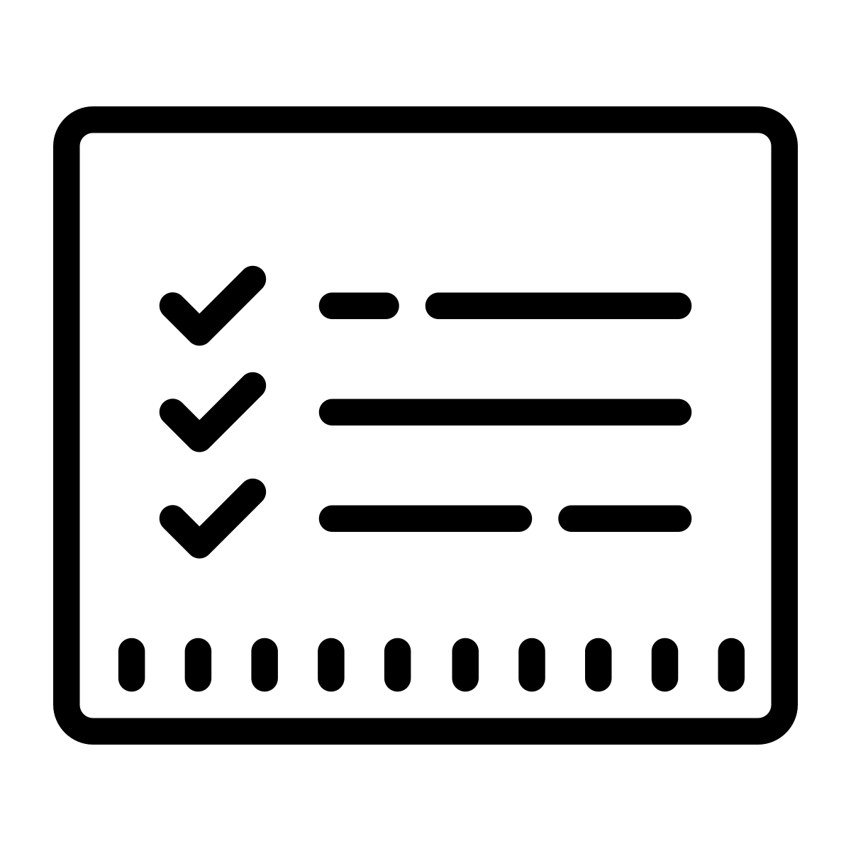 cute outline style todo list  v2 icon