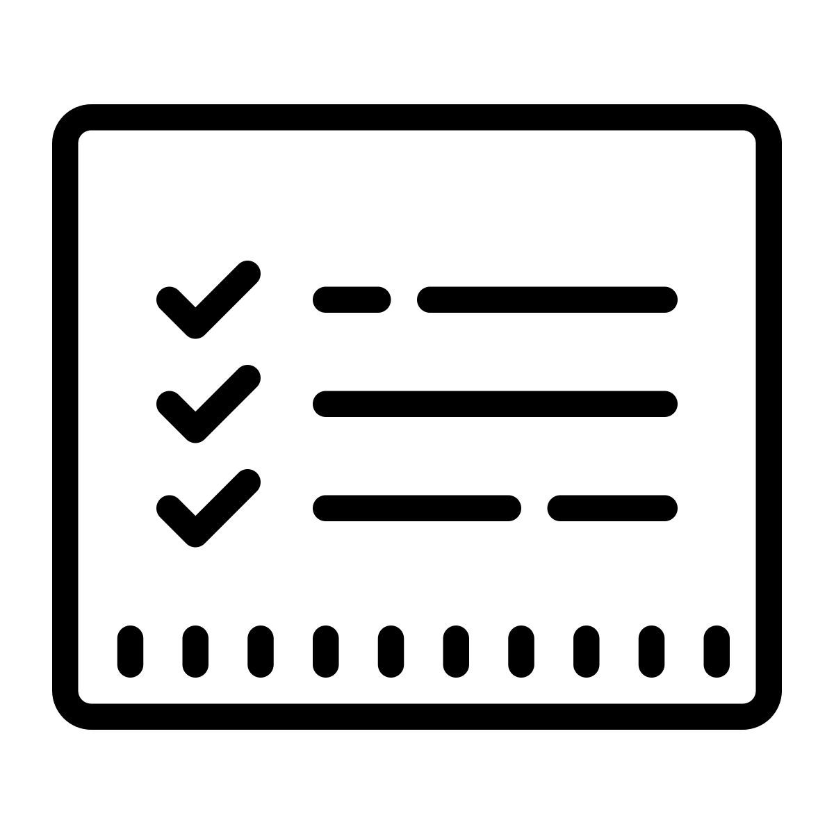 cute outline style to do list icon