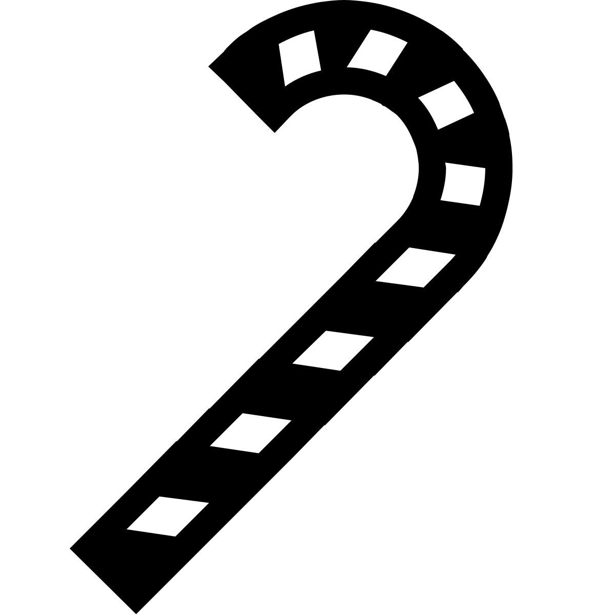 ice cream style 糖果手杖 icon