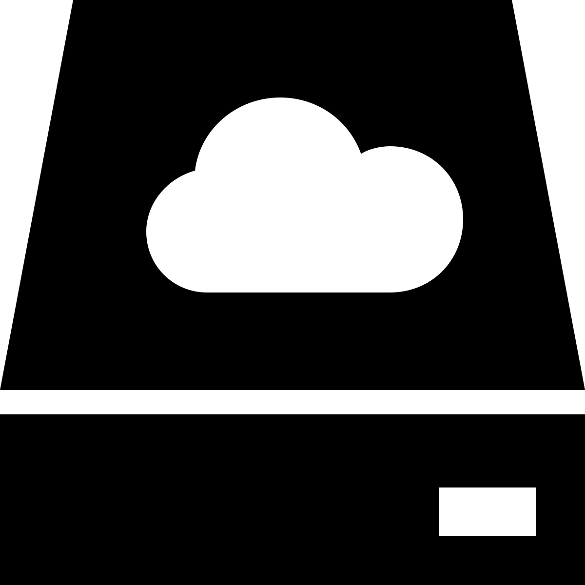 ice cream style cloud storage icon