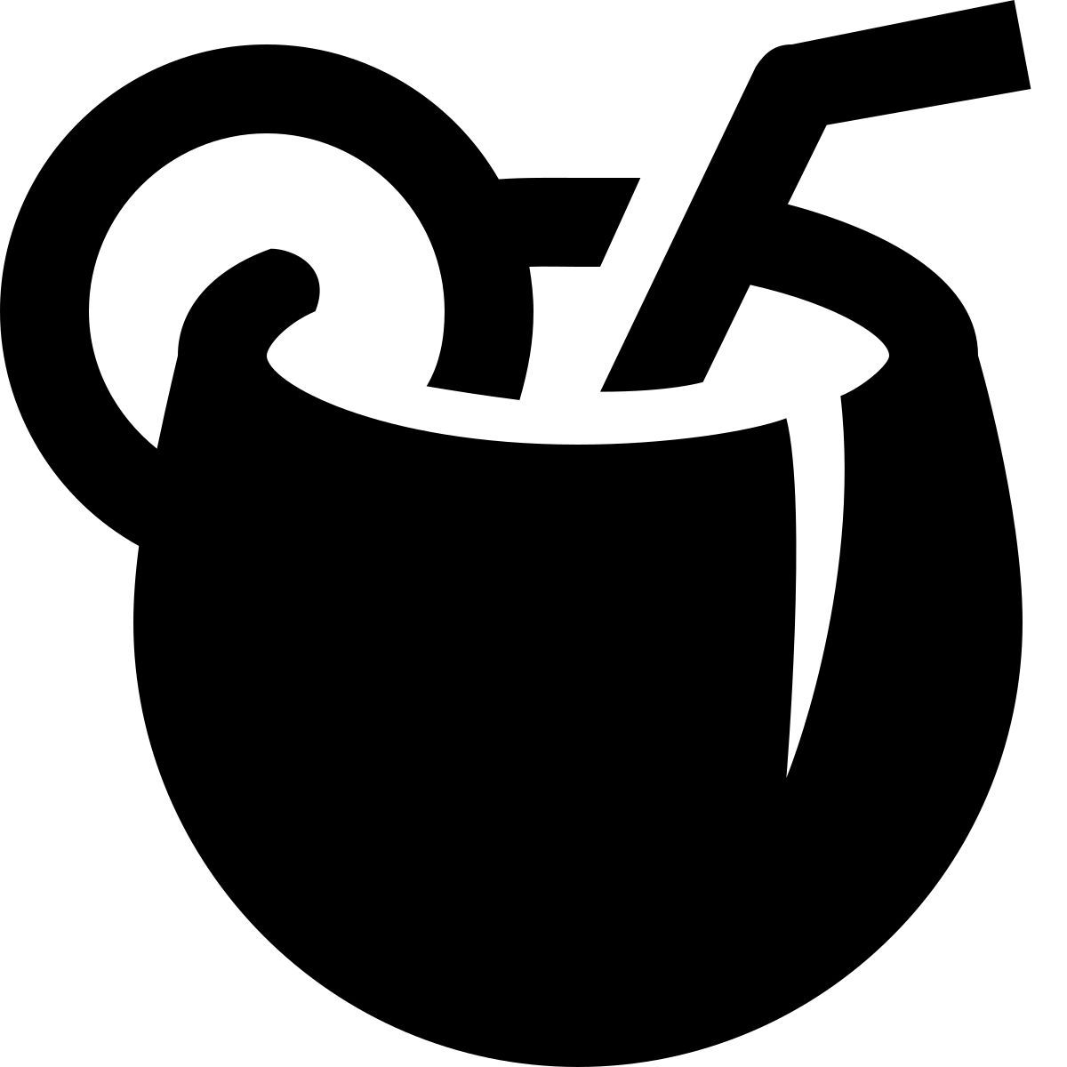 ice cream style 椰子鸡尾酒 icon