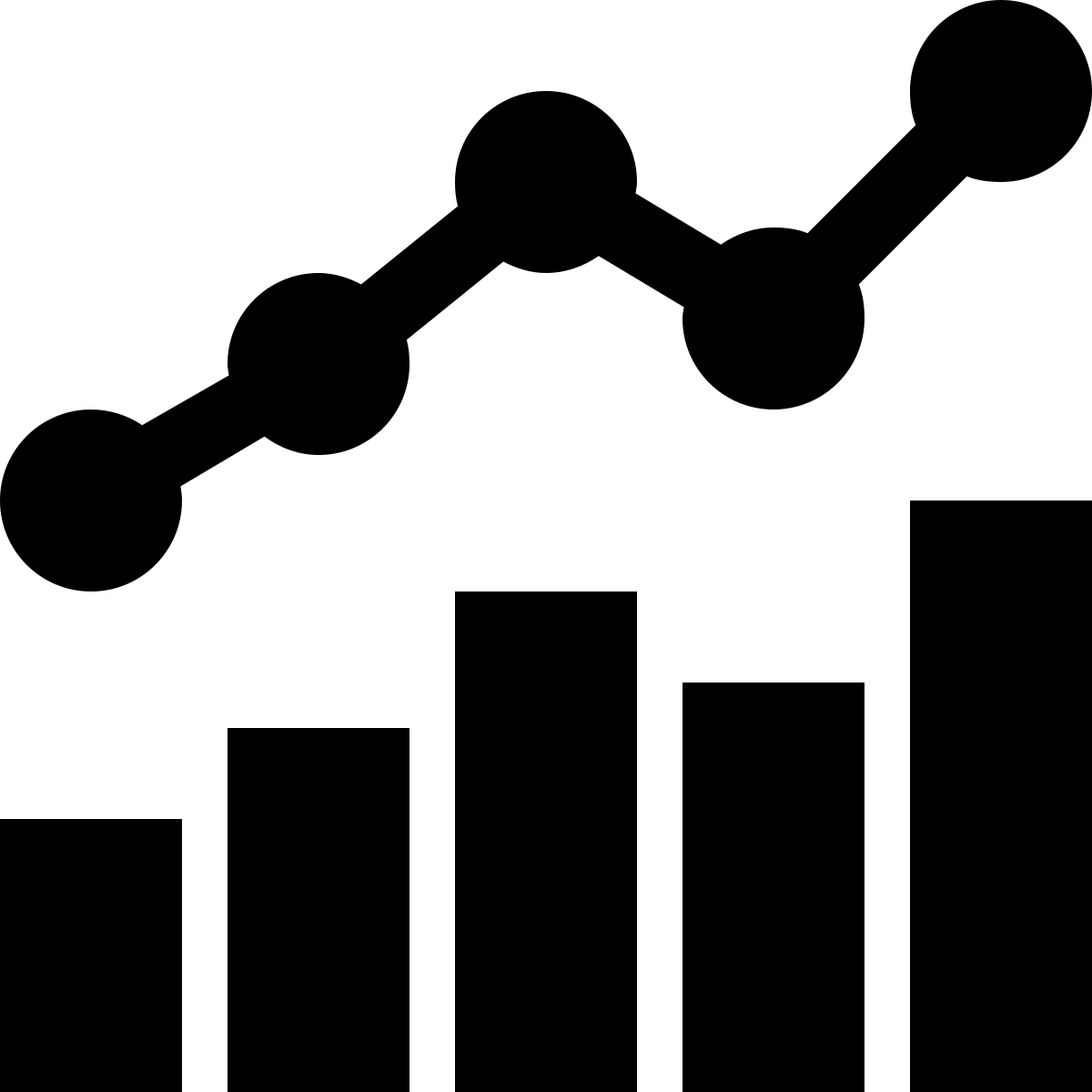 ice cream style combo chart icon