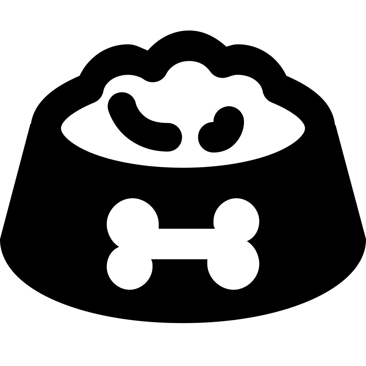 ice cream style tazón del perro icon