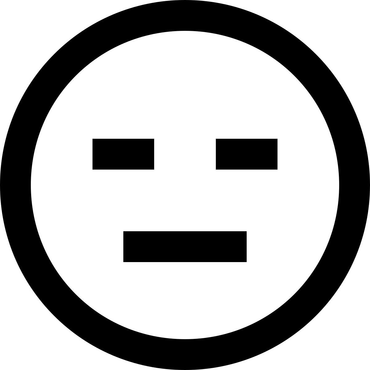 ice cream style expressionless icon