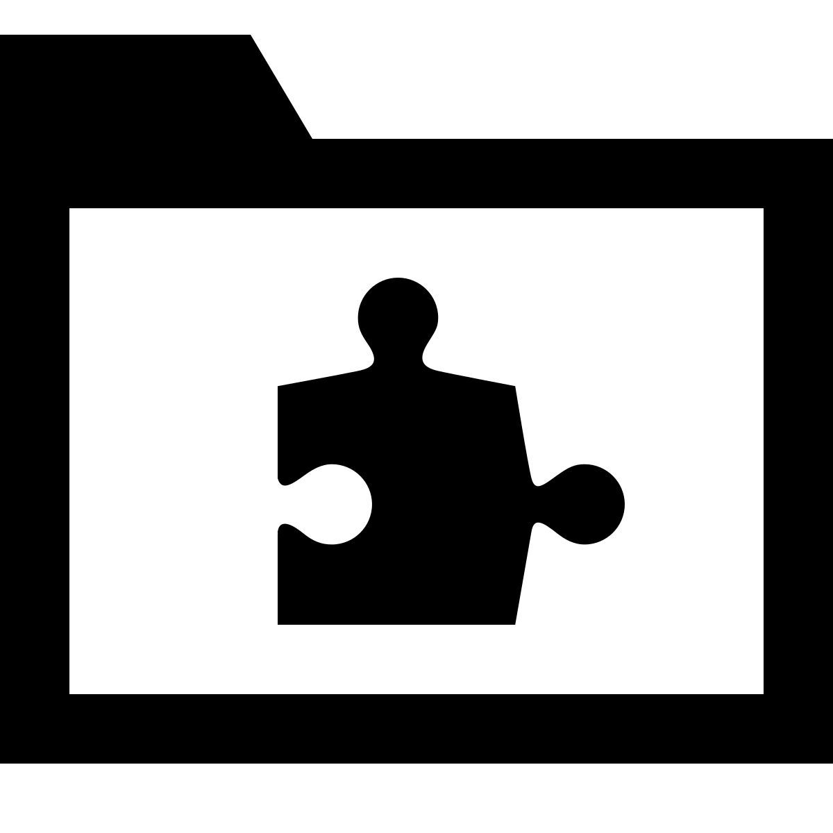 ice cream style ordner "erweiterungen" icon