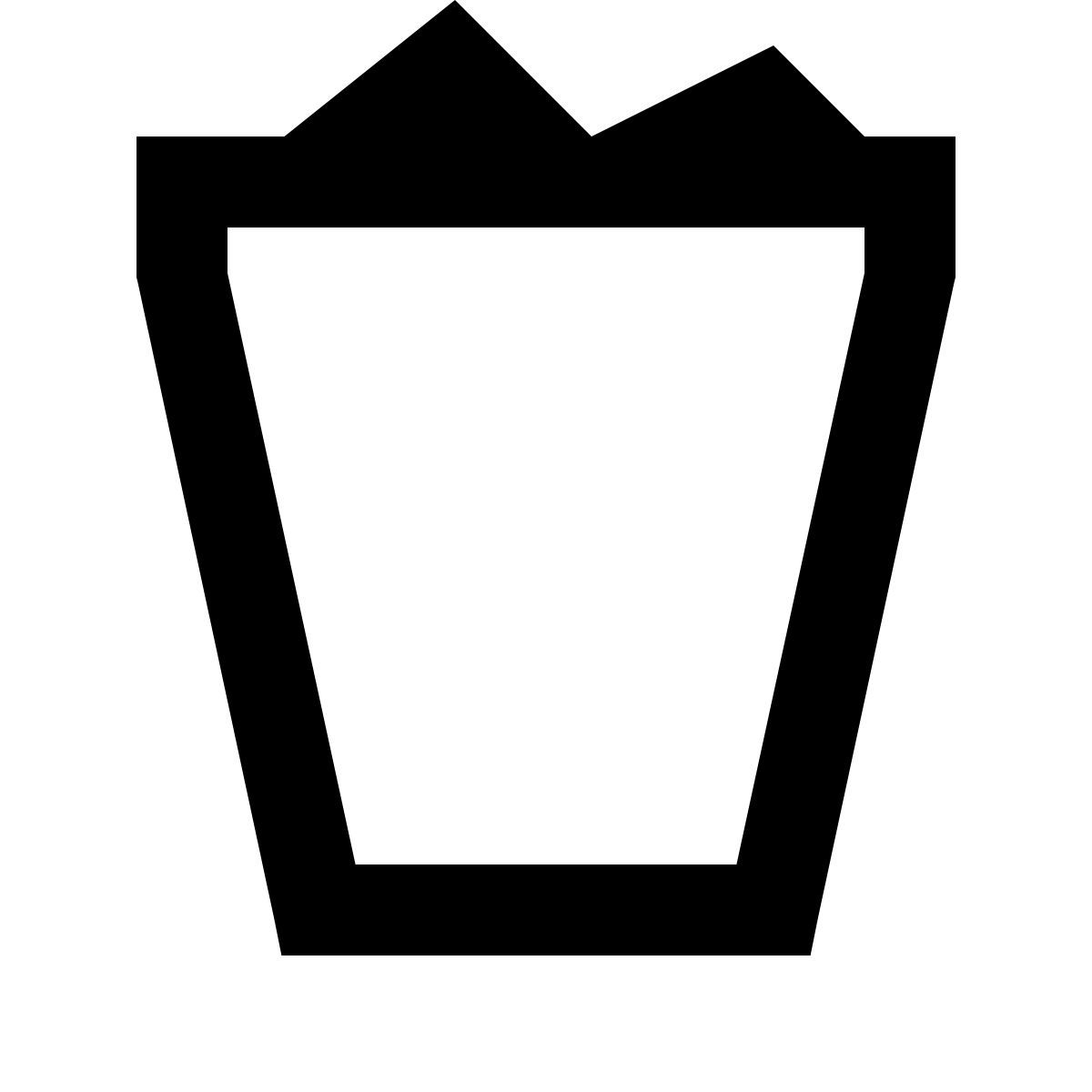 ice cream style papelera llena icon