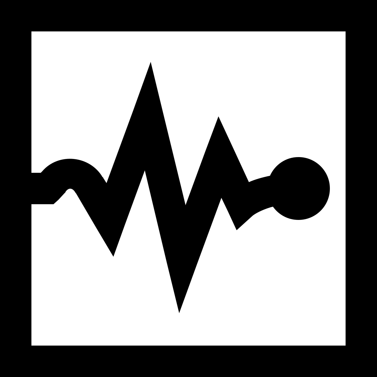 ice cream style heart monitor icon