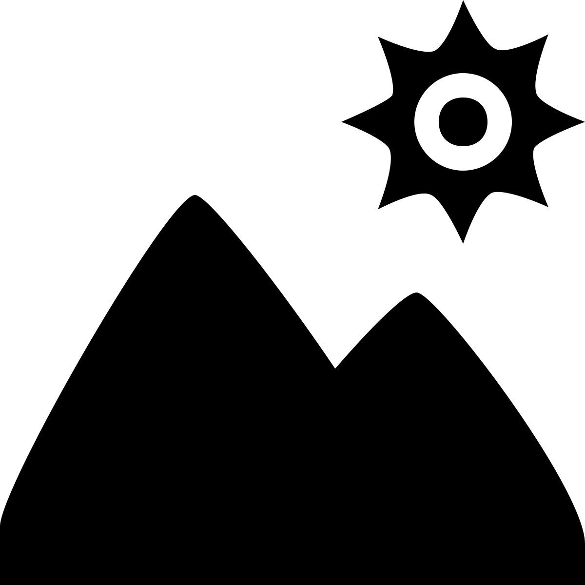 ice cream style paisaje icon