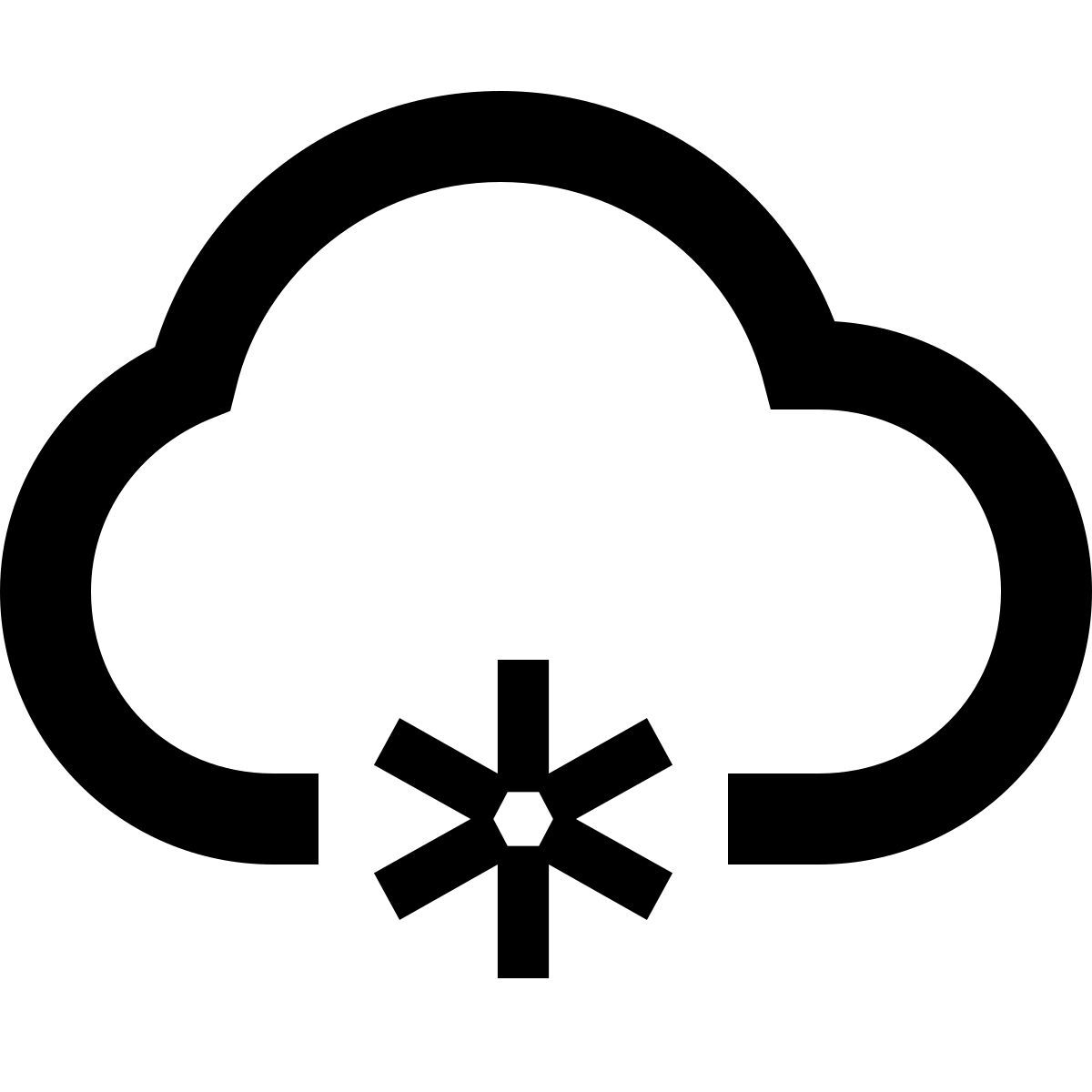 ice cream style light snow icon