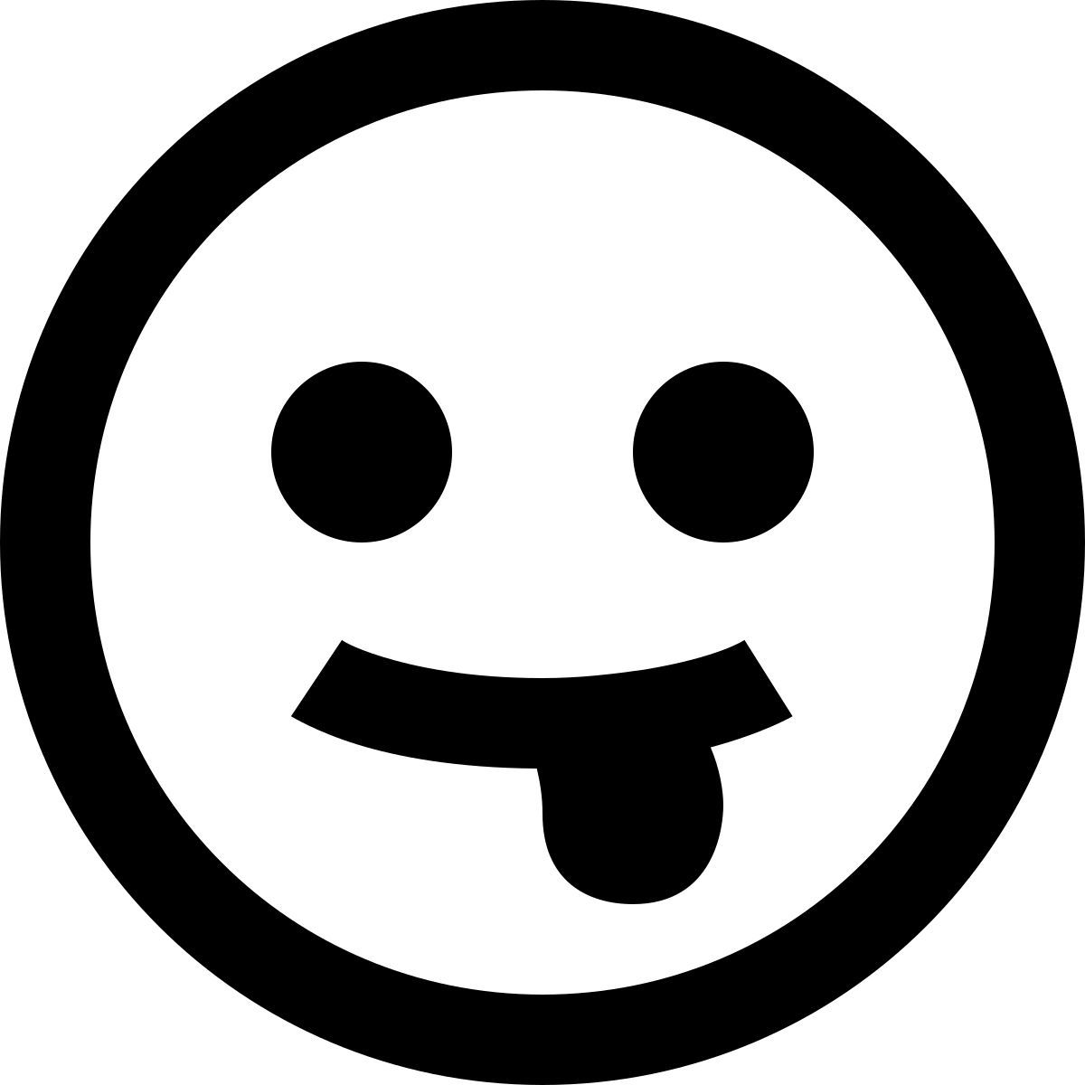 ice cream style langue tirée icon