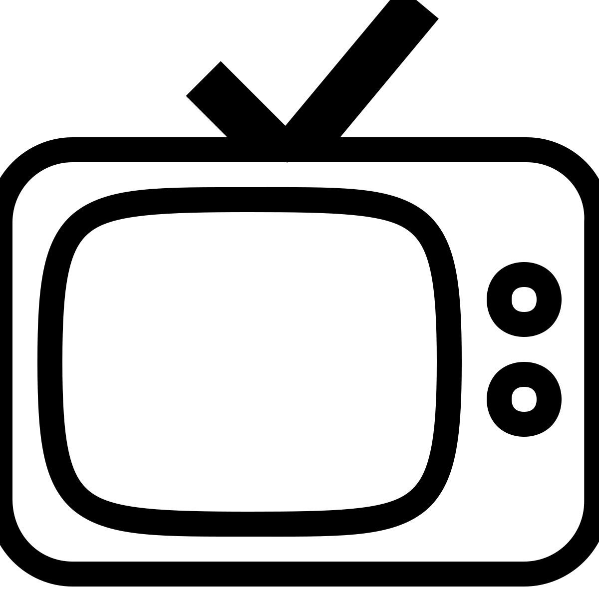 ice cream style televisione icon