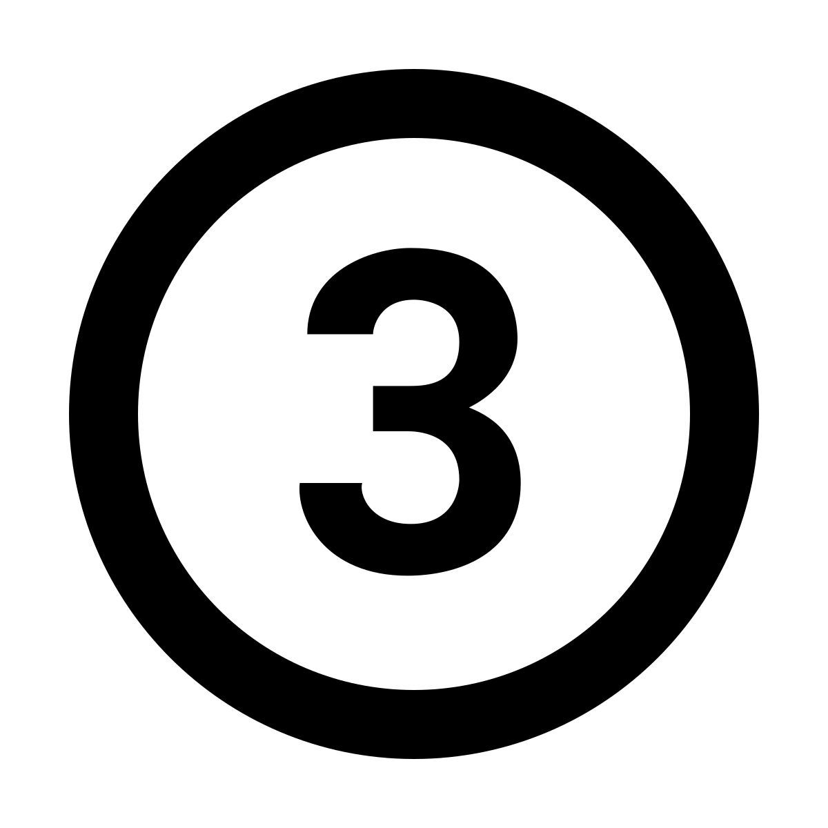 material filled style 3 en círculo icon