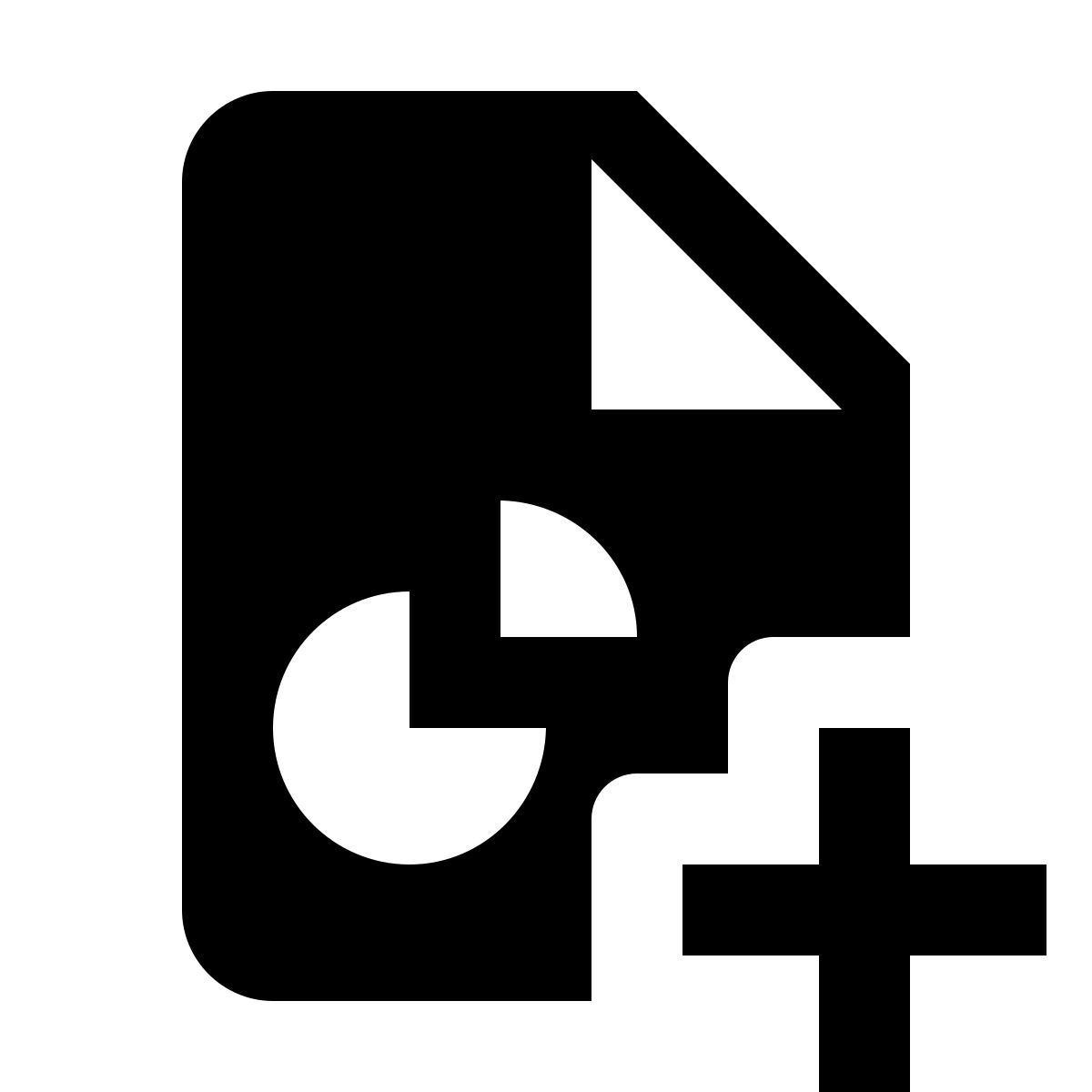 material filled style ajouter un rapport de diagramme circulaire icon