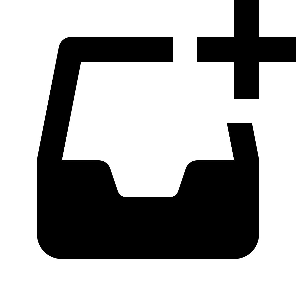 material filled style adicionar à caixa de entrada icon