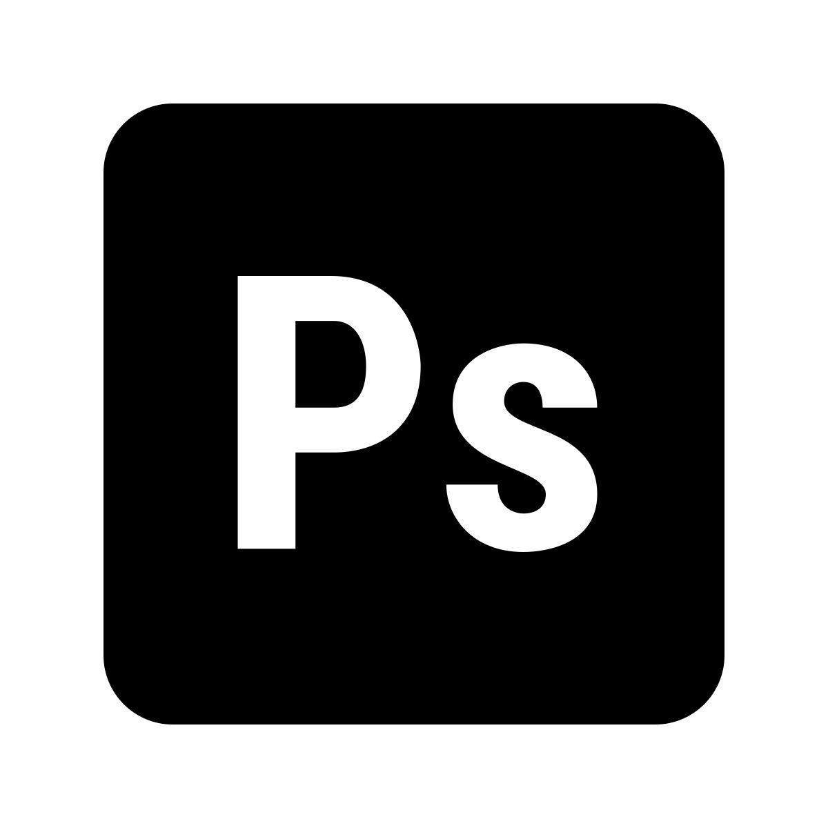 material filled style adobe photoshop icon