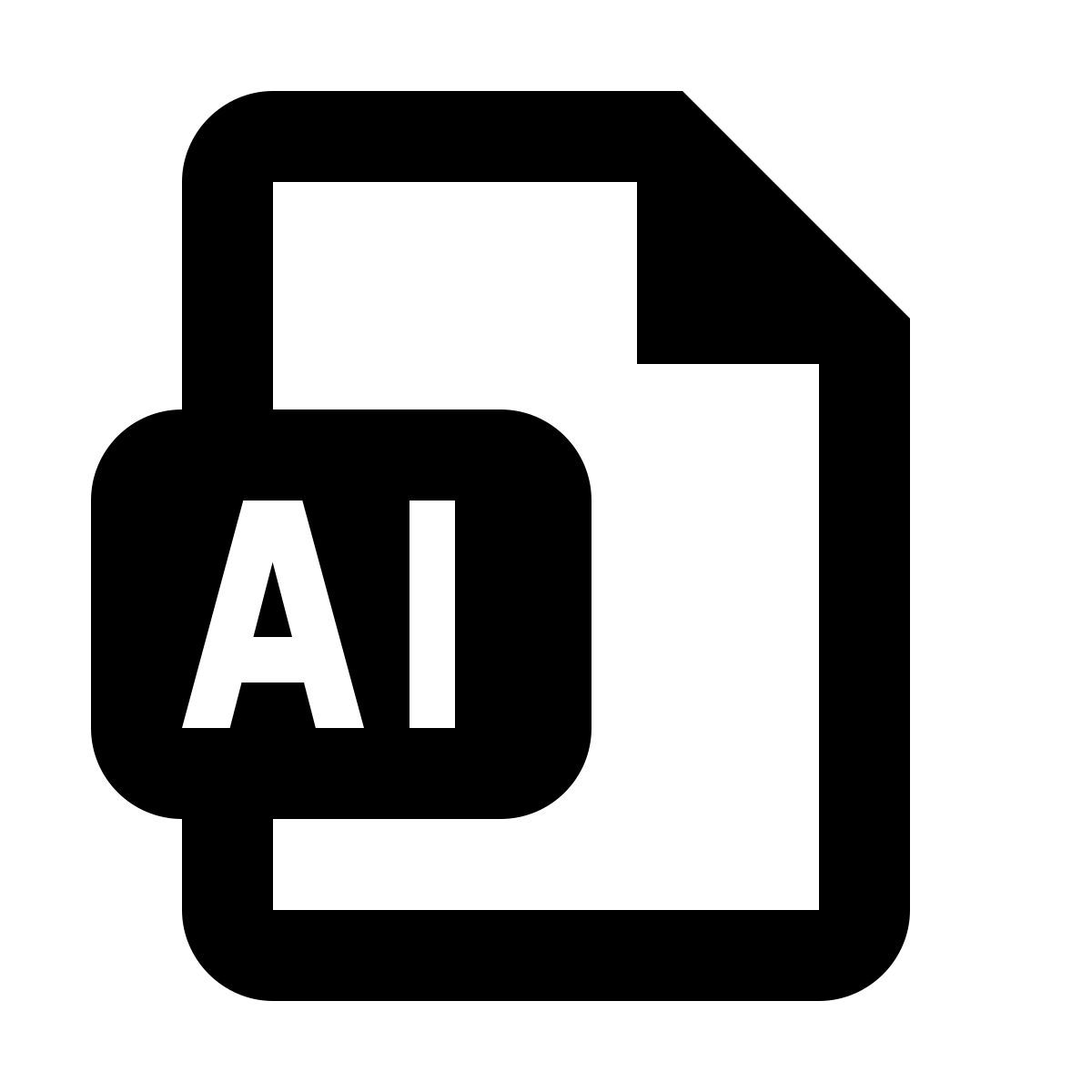 material filled style ai file icon