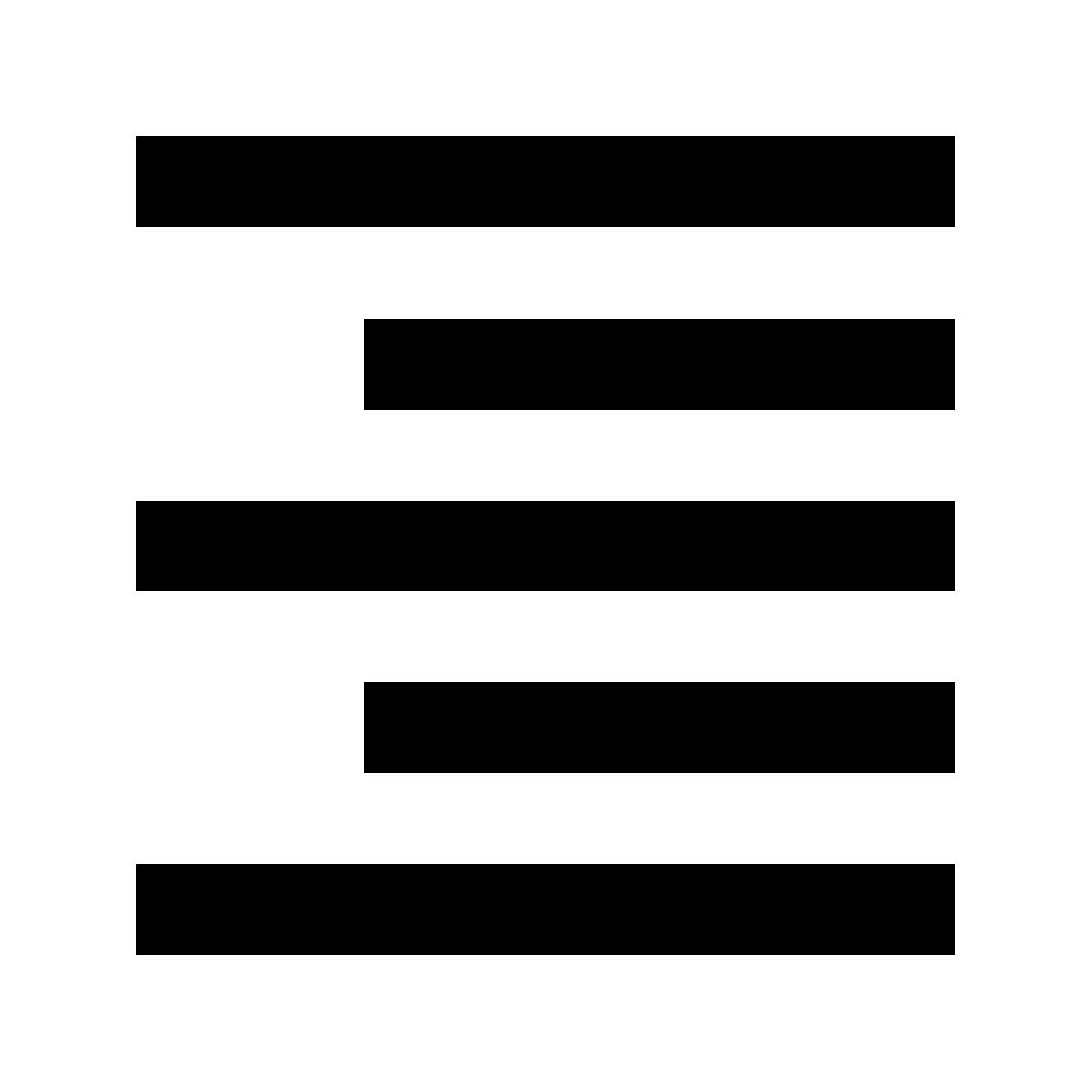 material filled style alignment icon