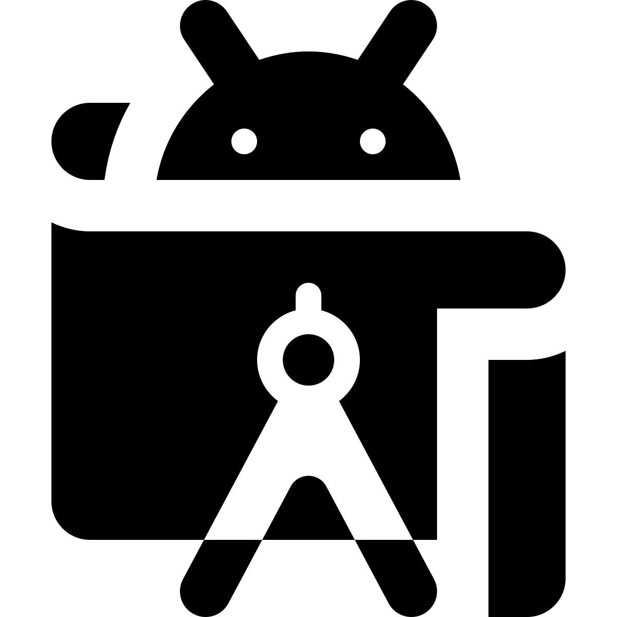 material filled style android studio icon