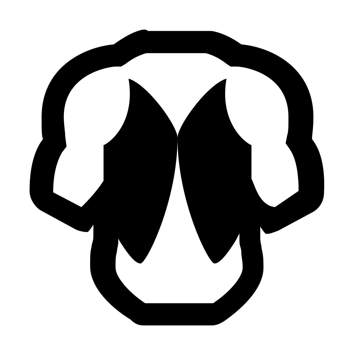 material filled style músculos das costas icon