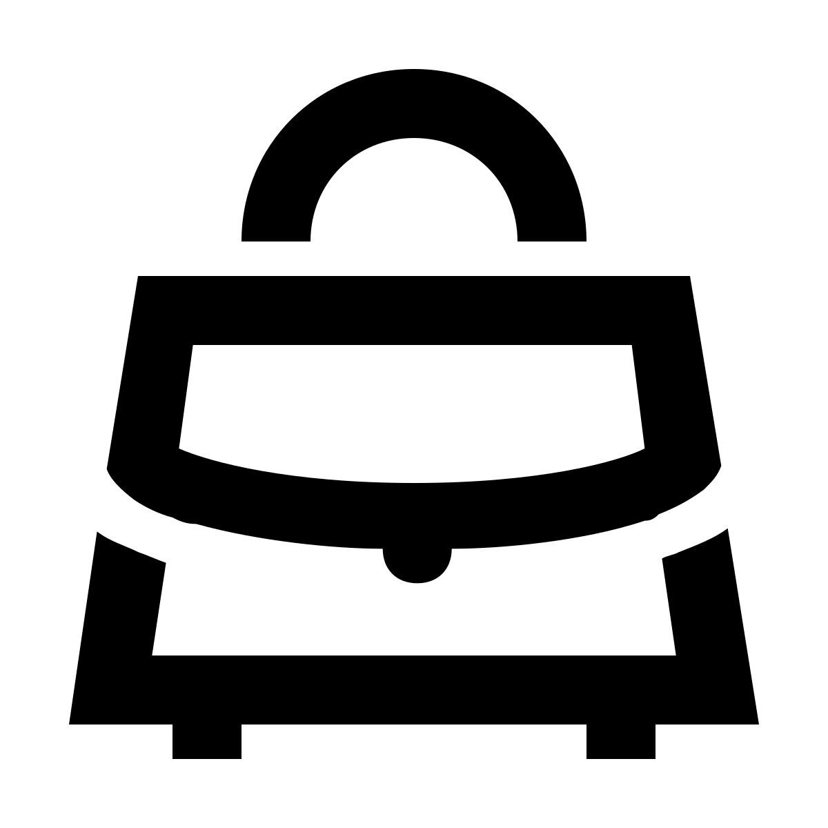 material filled style tasche vorderansicht icon