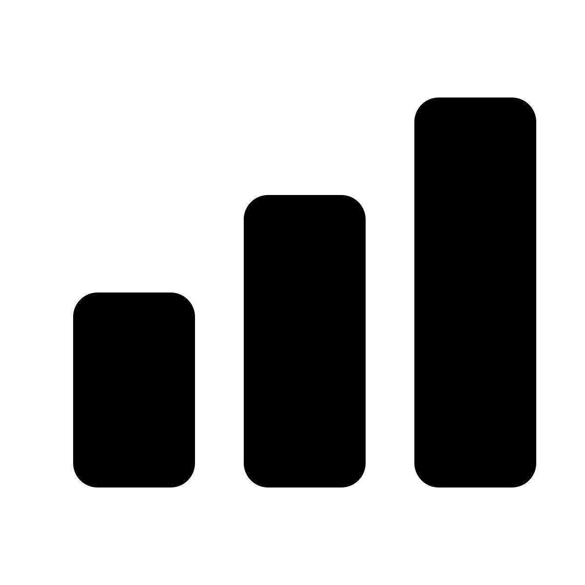 material filled style balkendiagramm icon