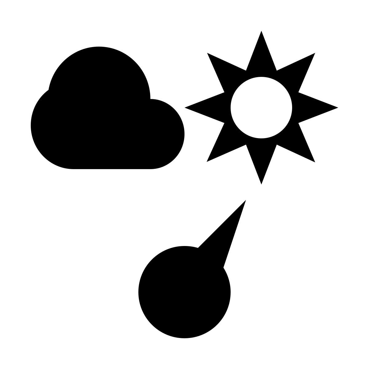 material filled style 晴雨表 icon