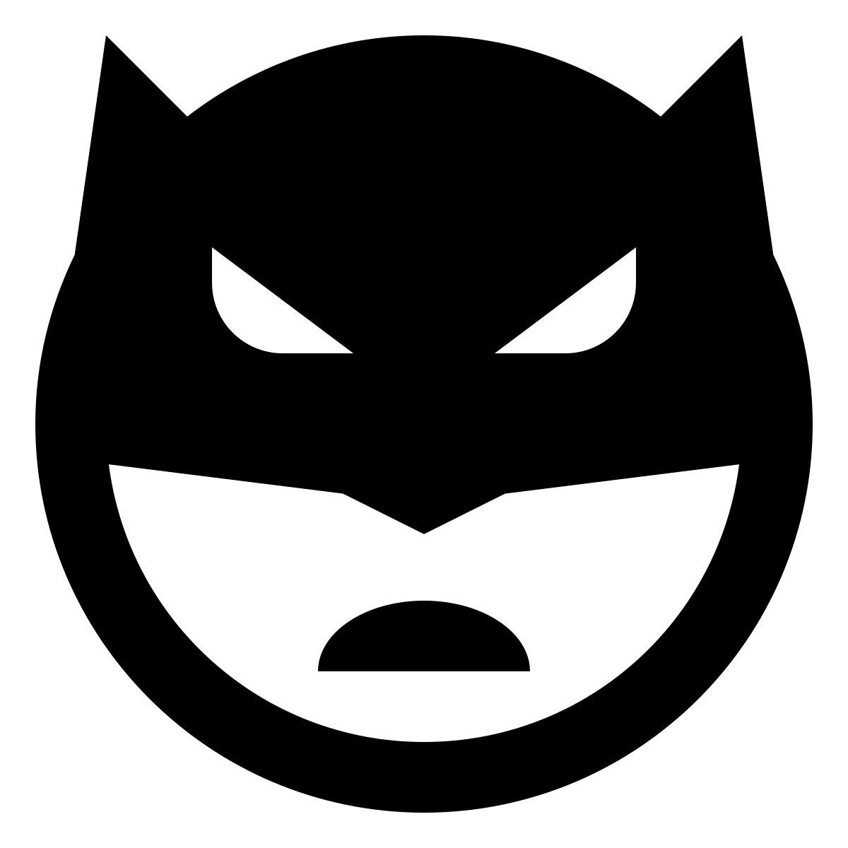 material filled style 배트맨 이모티콘 icon