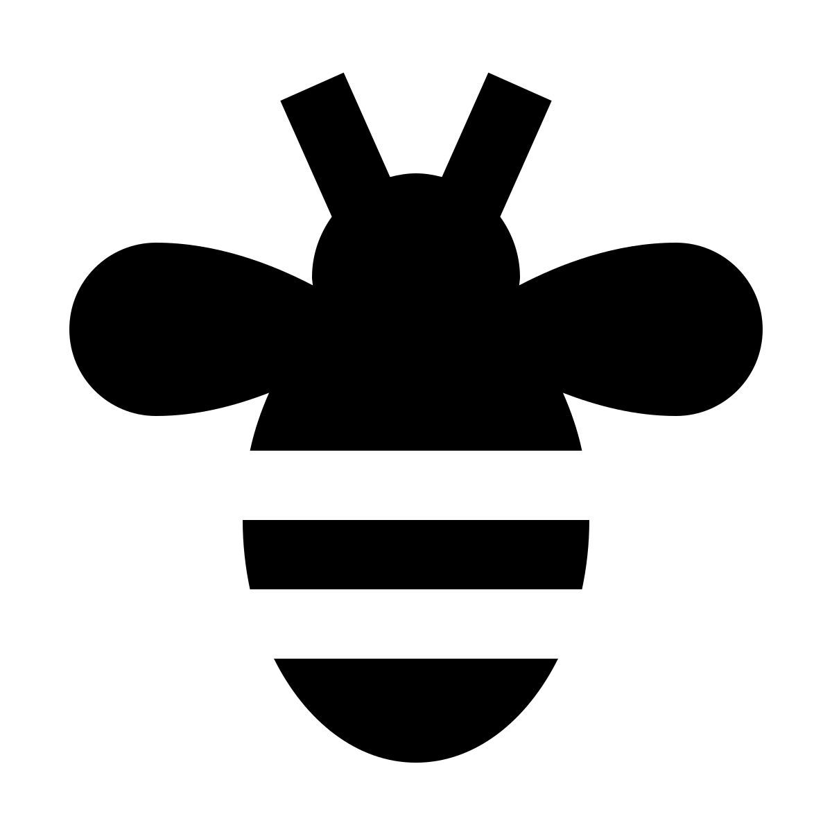 material filled style biene draufsicht icon