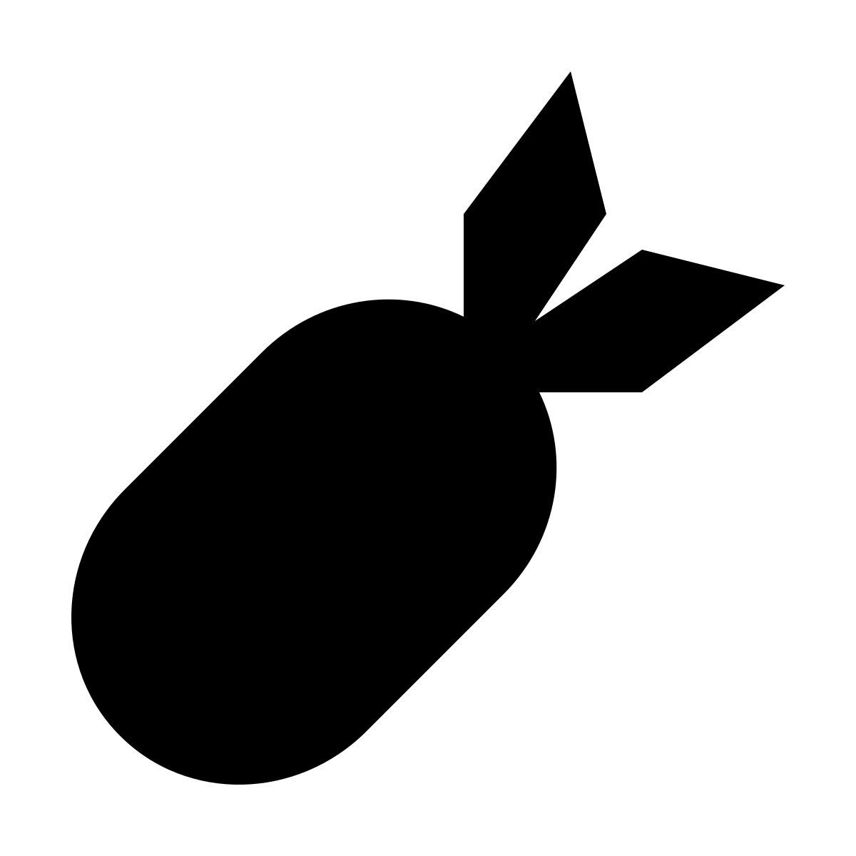 material filled style atomic bomb icon