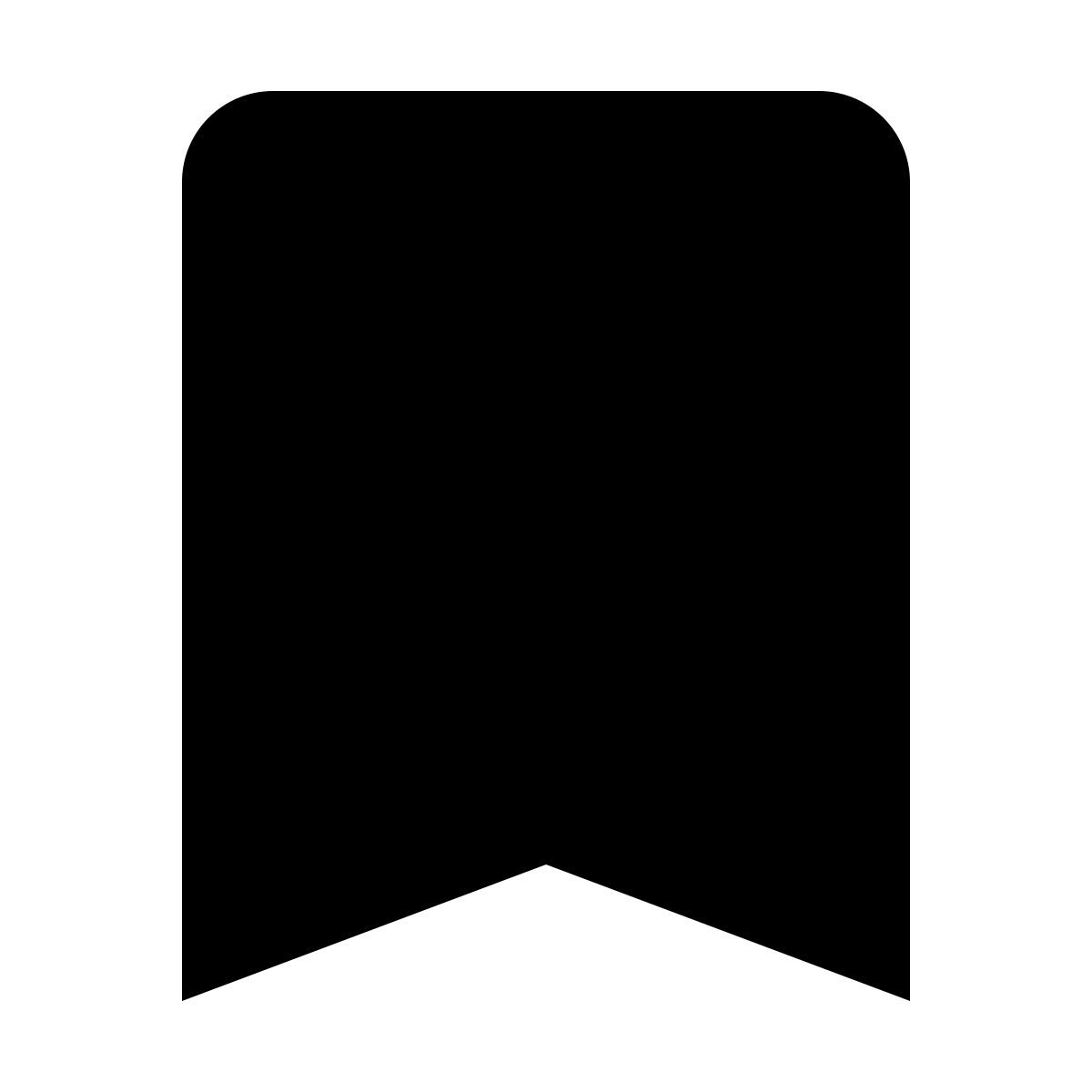 material filled style bookmark icon