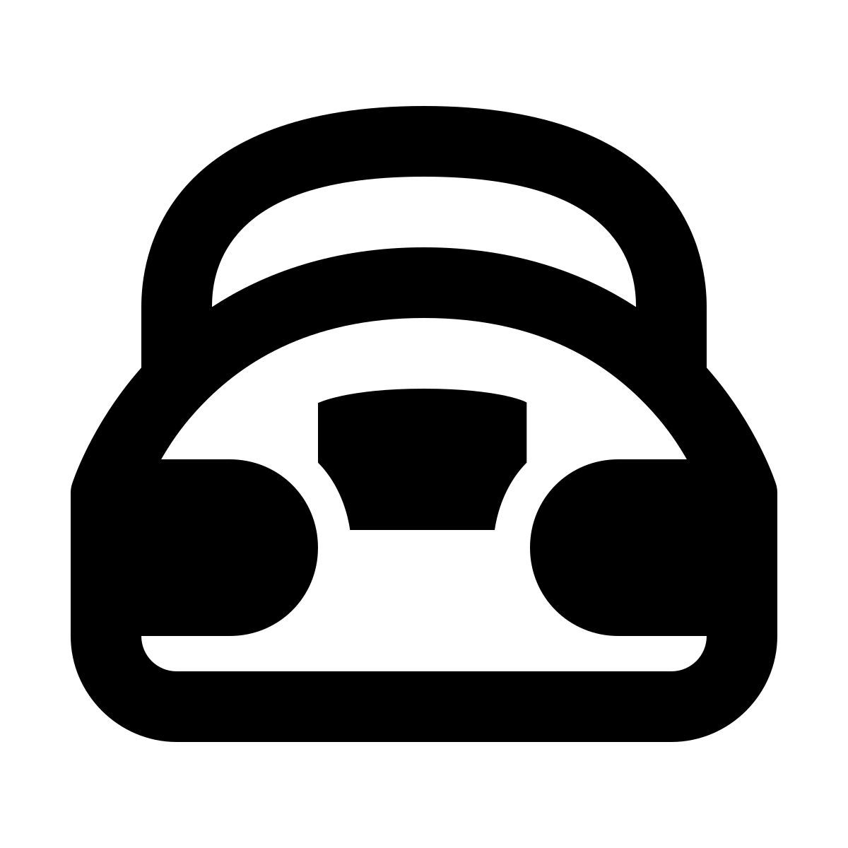 material filled style stereo portatile icon