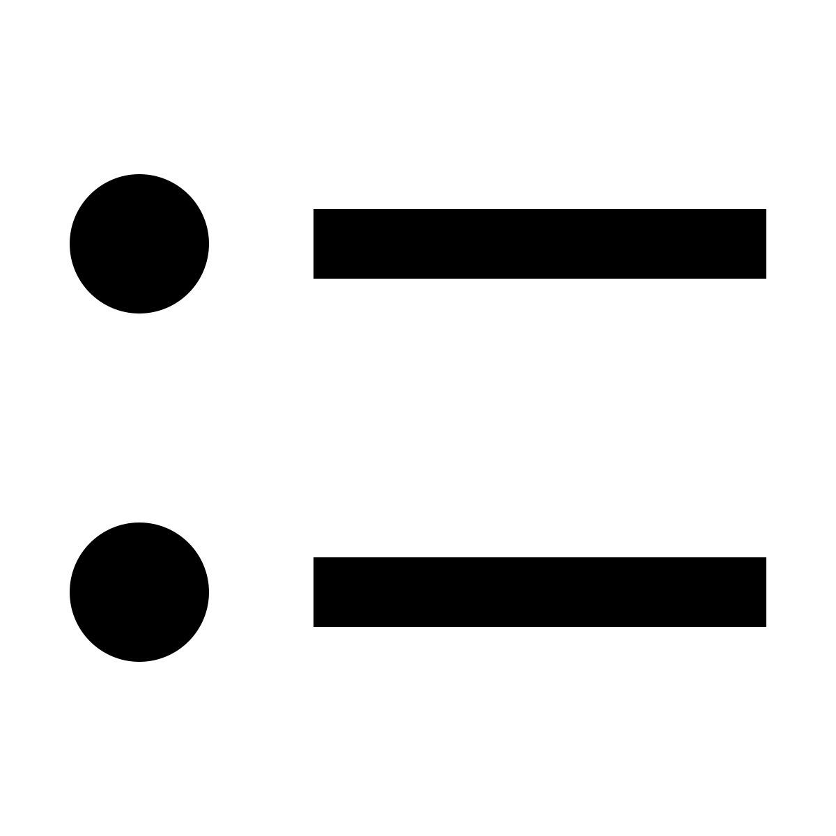 material filled style elenco puntato icon