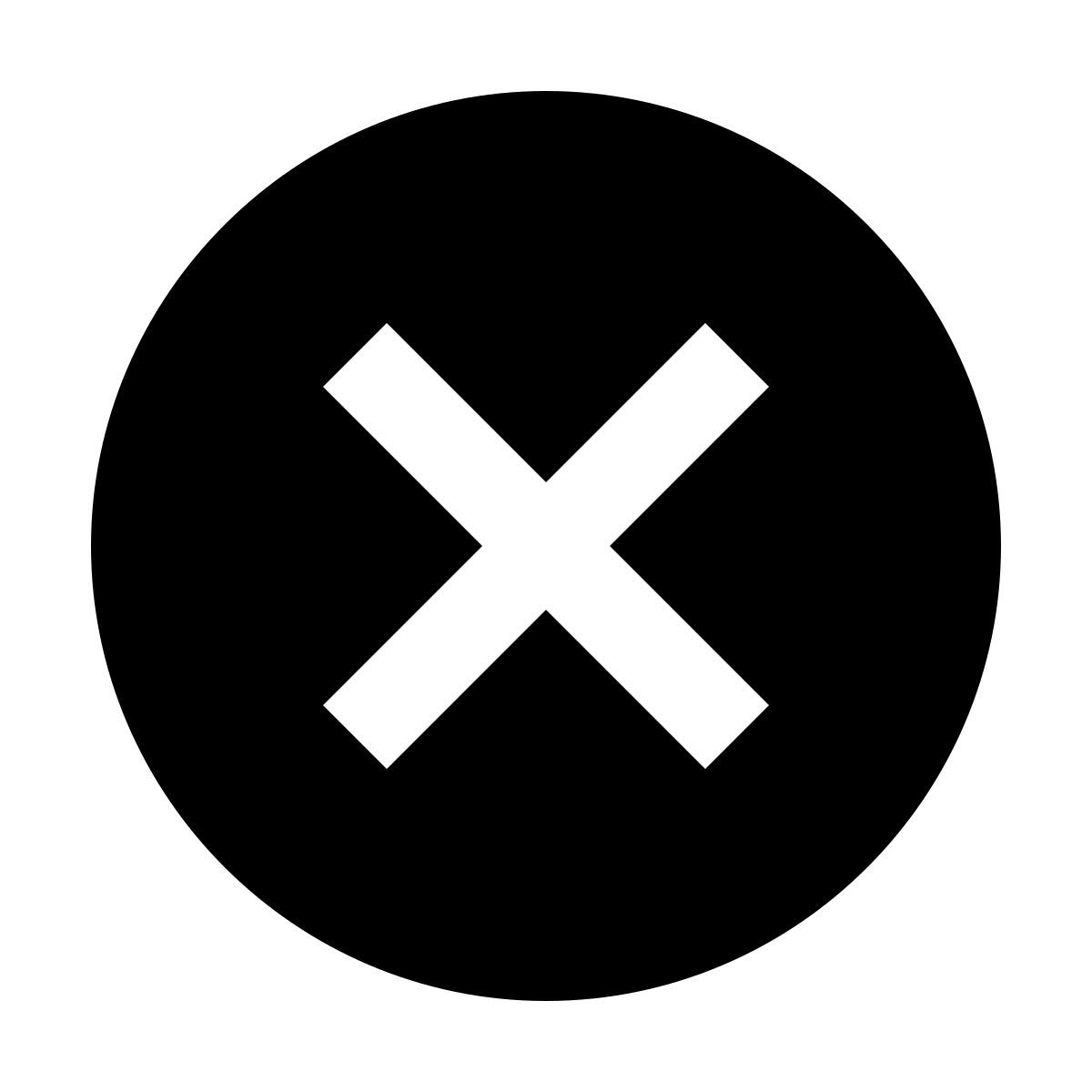 material filled style cancelar icon