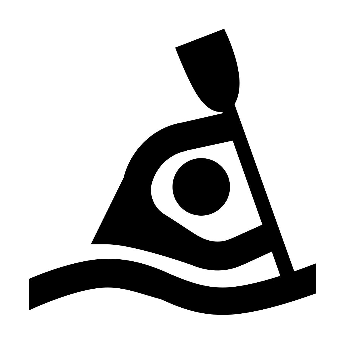 material filled style kanu slalom icon