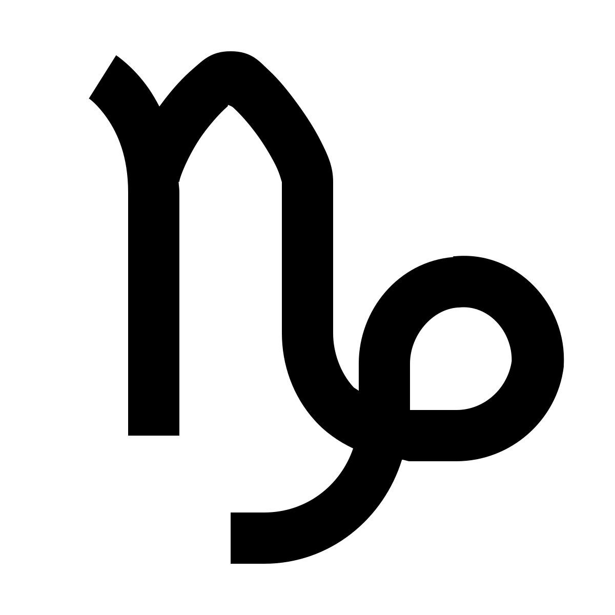 material filled style steinbock icon