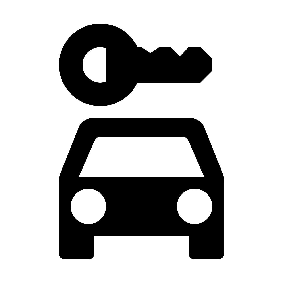 material filled style 자동차 임대 icon