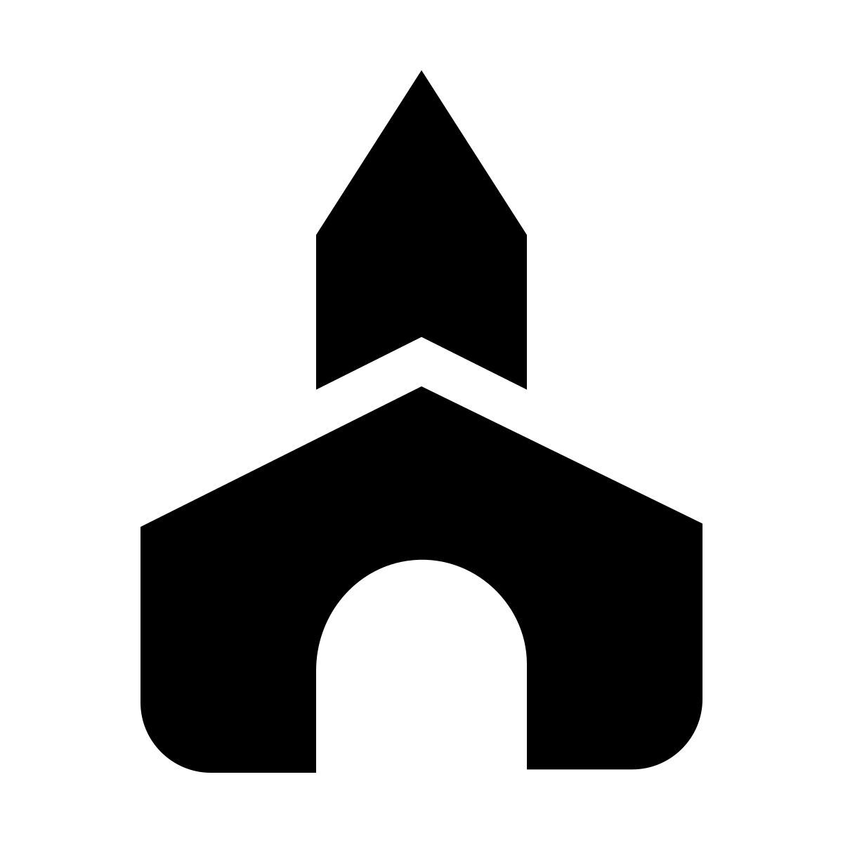 material filled style 教堂 icon