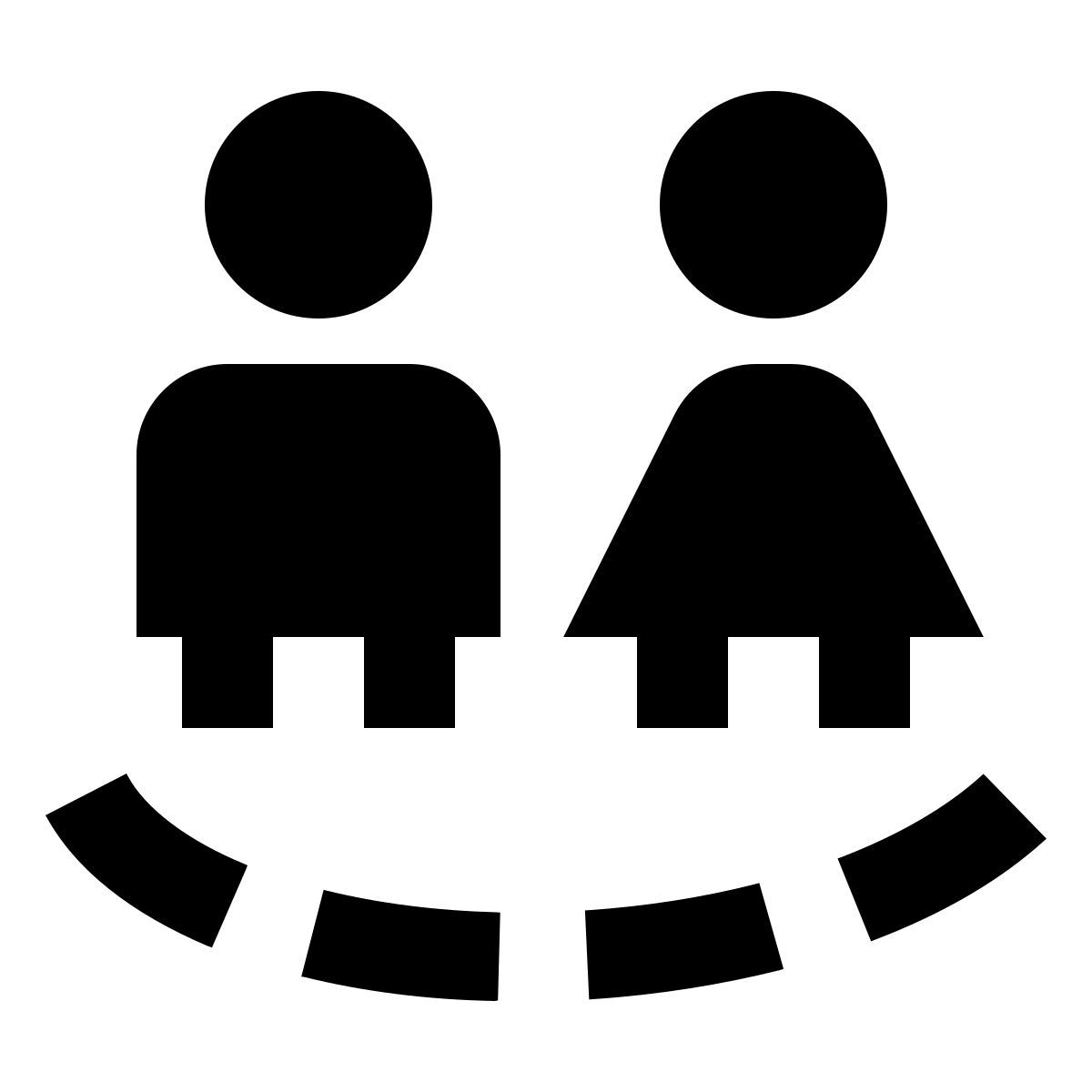 material filled style zone de sécurité pour les enfants icon