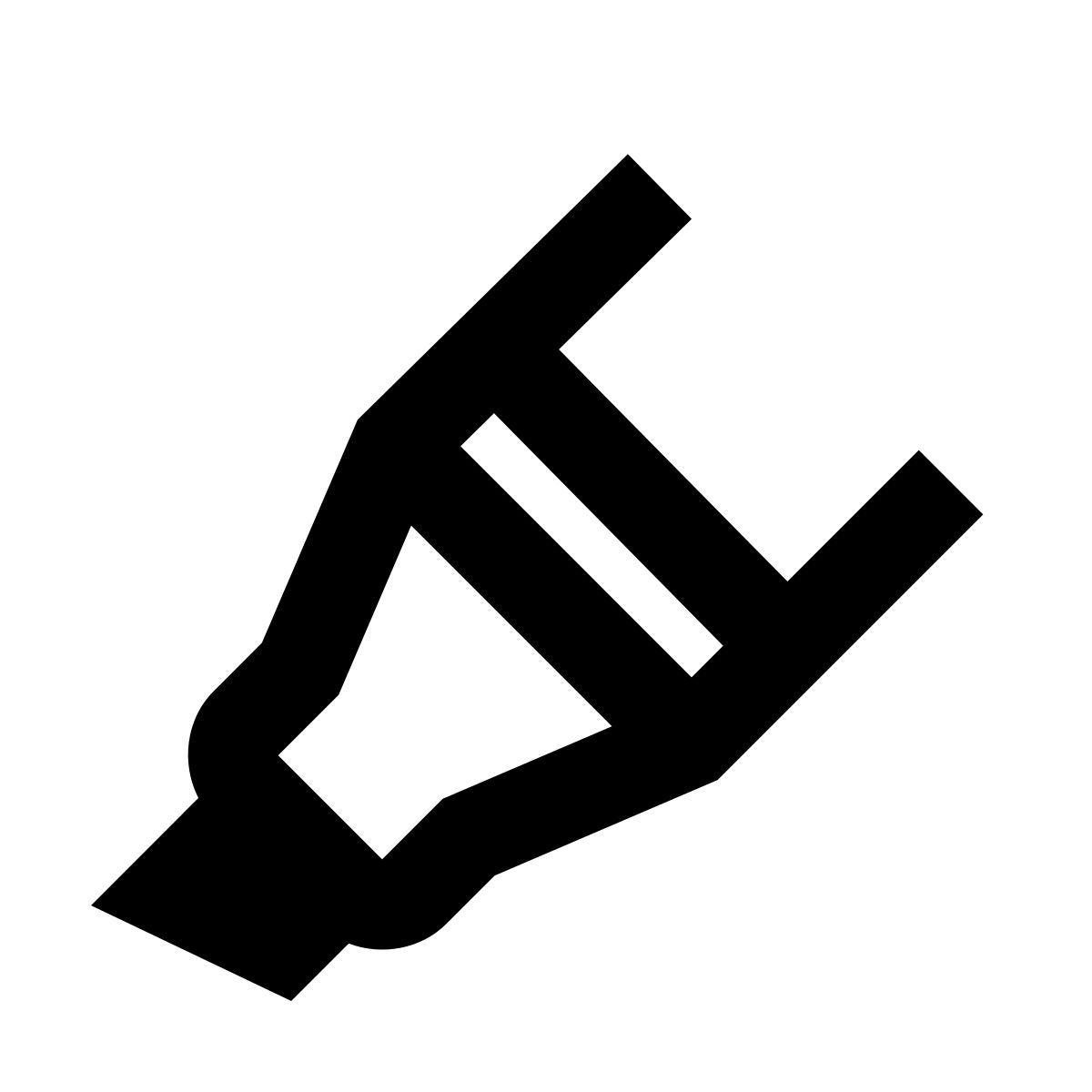 material filled style meißelspitzenmarker icon