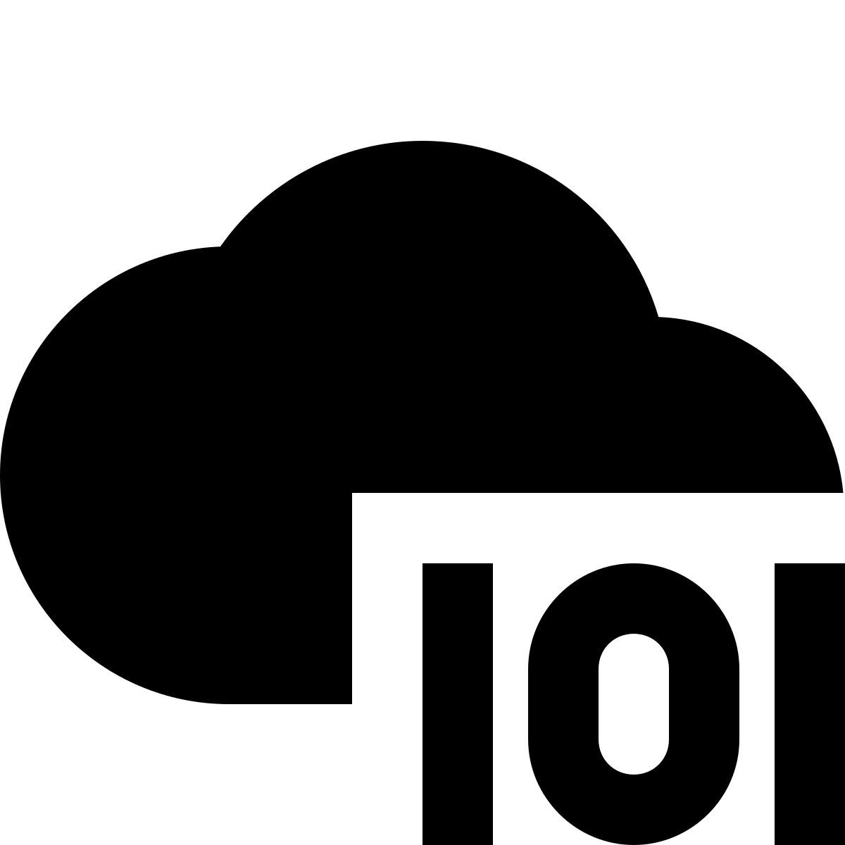 material filled style 云二进制代码 icon