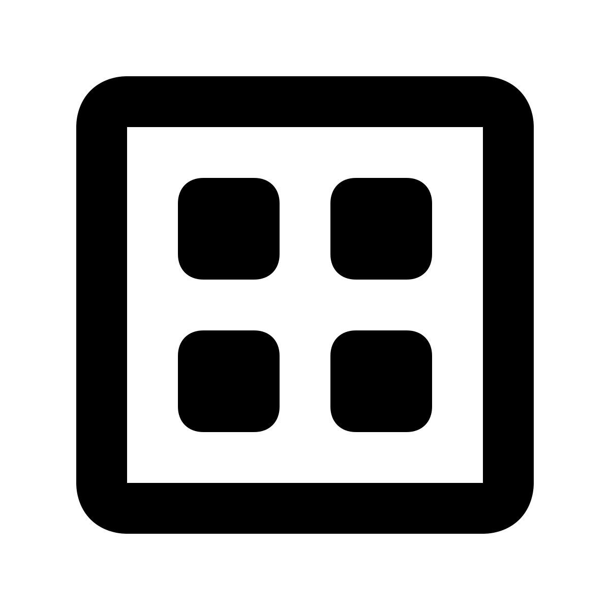 material filled style panel de control icon